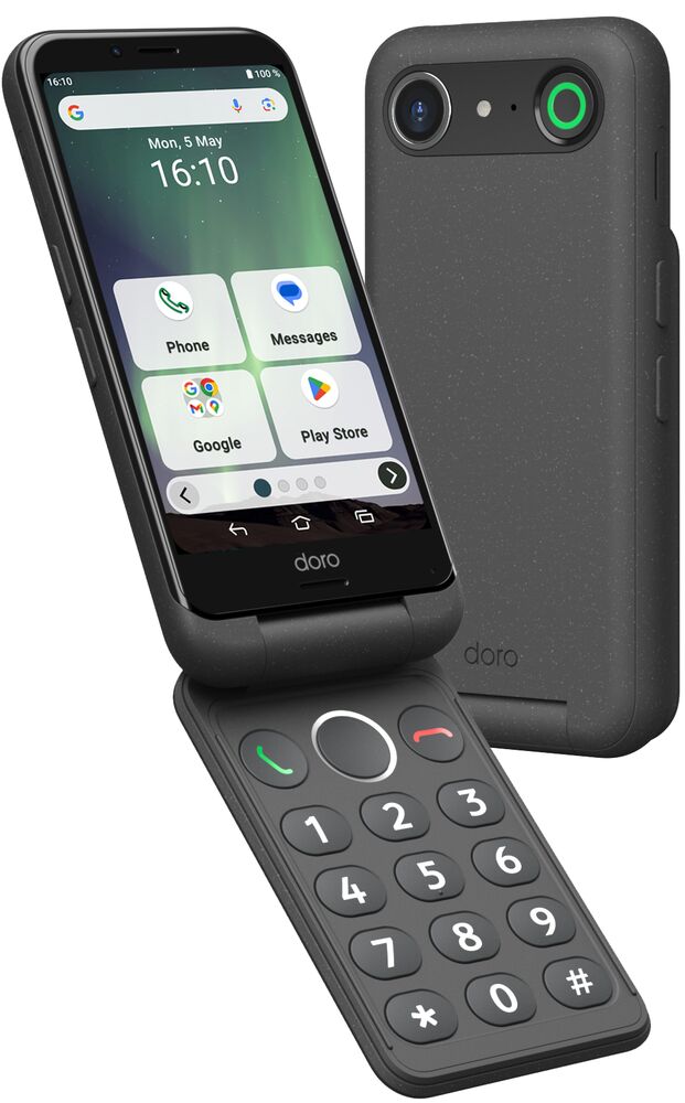 SIM Free Doro Aurora A20 64GB 4G Mobile Phone Graphite SENIOR CITIZEN
