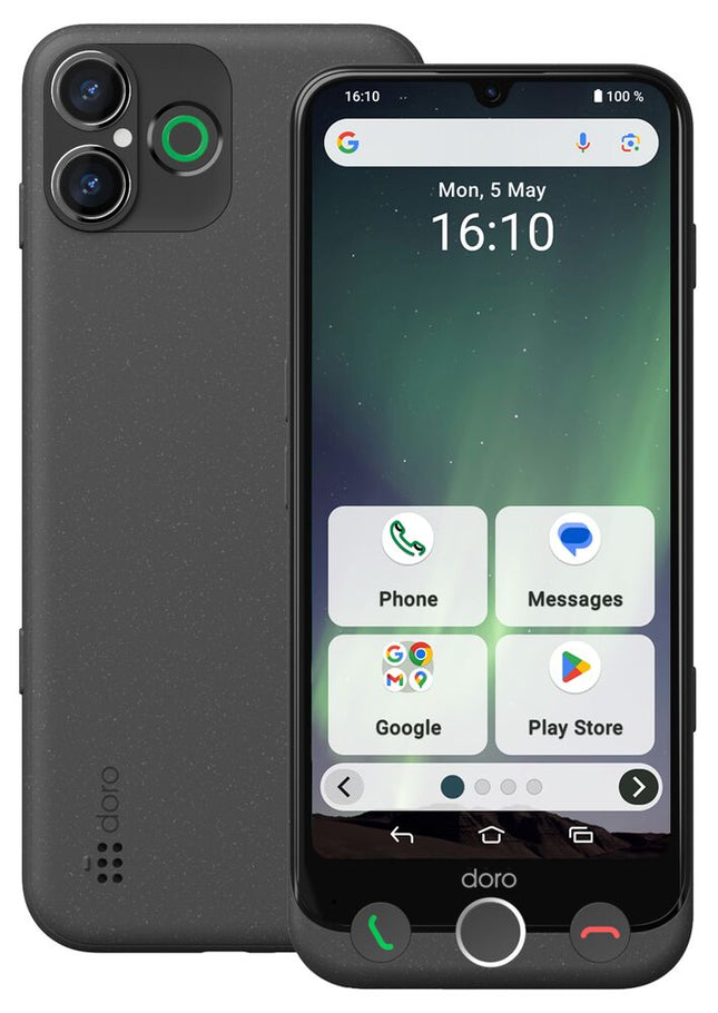 SIM Free Doro Aurora A30 128GB Mobile Phone Graphite Senior Citizen