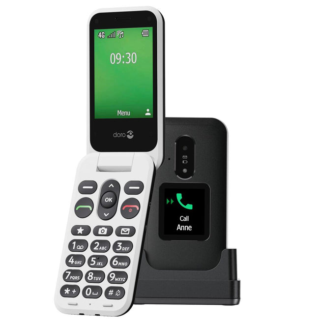 SIM Free Doro Leva E30 Mobile Phone - Black and White