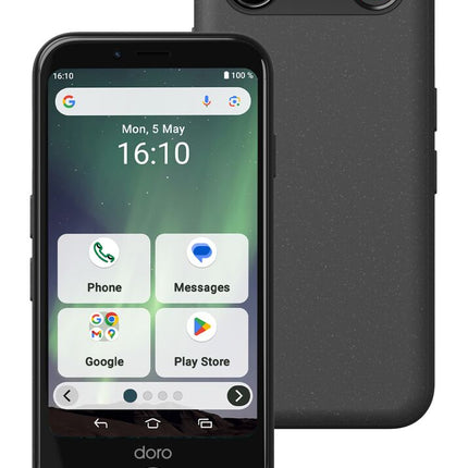 SIM Free Doro Aurora A10 64GB Mobile Phone Graphite Senior Citizen