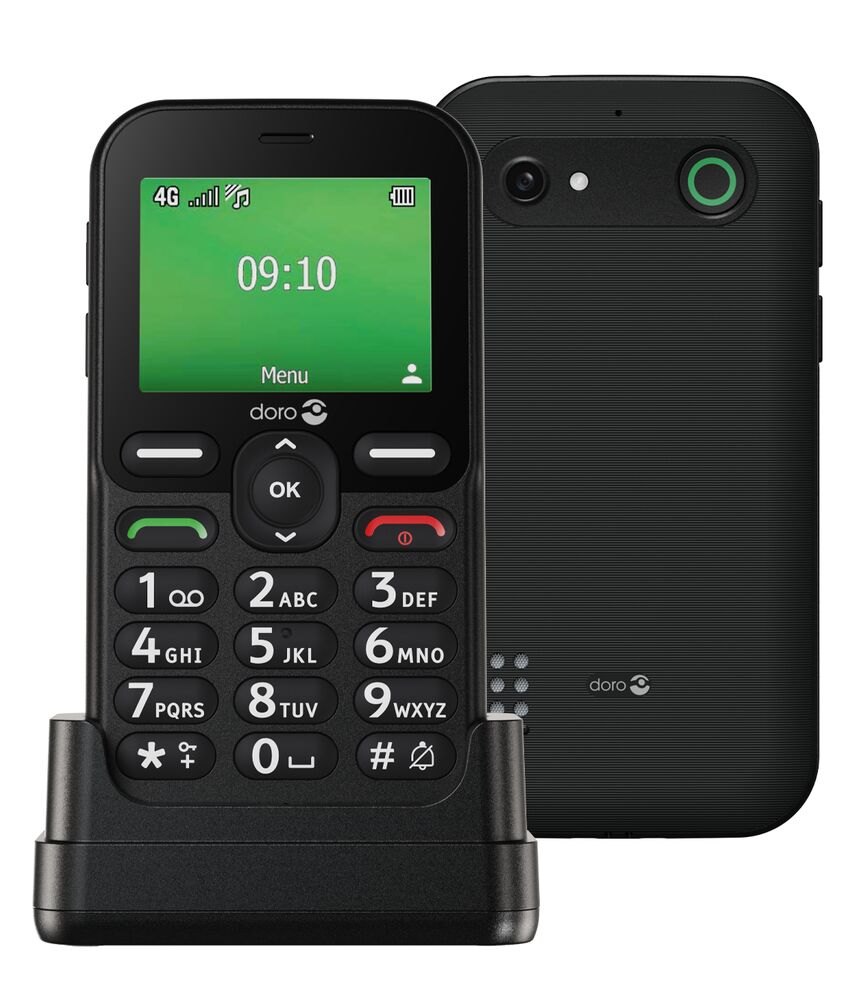 SIM Free Doro Leva E10 Mobile Phone - Black