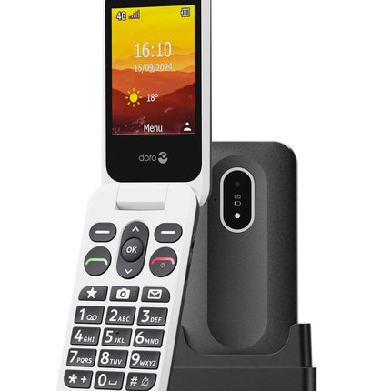 SIM Free Doro Leva L20 Mobile Phone Black and White Senior Citizen
