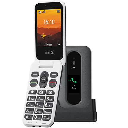 SIM Free Doro Leva L30 Mobile Phone Graphite and White Senior Citizen