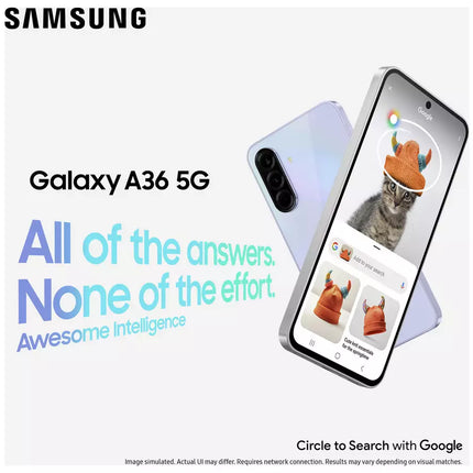 SIM Free Samsung Galaxy A36 5G 128GB / 6GB AI Phone Graphite