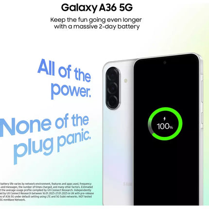 SIM Free Samsung Galaxy A36 5G 128GB / 6GB AI Phone Graphite