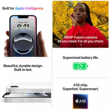 Apple iPhone 16e 5G 128GB AI Mobile Phone Sim Free Unlocked