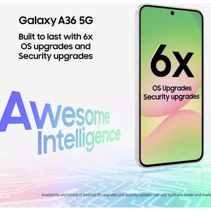 SIM Free Samsung Galaxy A36 5G 128GB / 6GB AI Phone Graphite