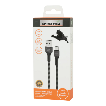 Panther Force 3A 1M Cable for USB - Micro USB PF11