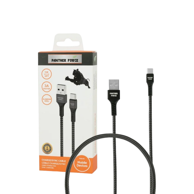 Panther Force 3A 1M Cable for USB - Type-C PF13