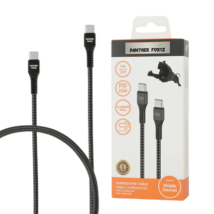 Panther Force 100W 1M Cable for Type C to Type C PF45