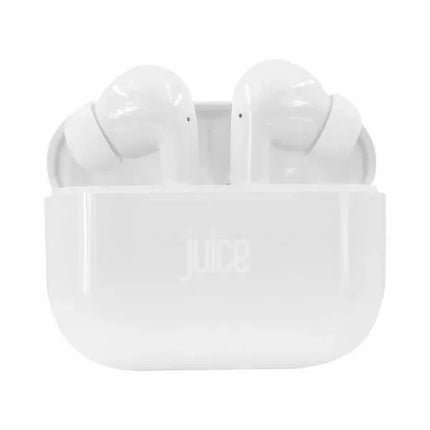 Juice Airphones Play Wireless Earphones WHITE